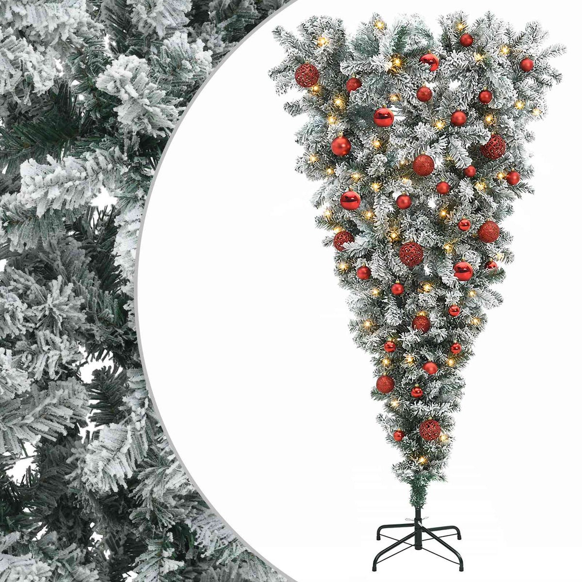 vidaXL Artificial Christmas Tree with Bauble 120 cm 150 LEDs