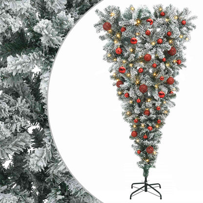 vidaXL Artificial Christmas Tree with Bauble 120 cm 150 LEDs