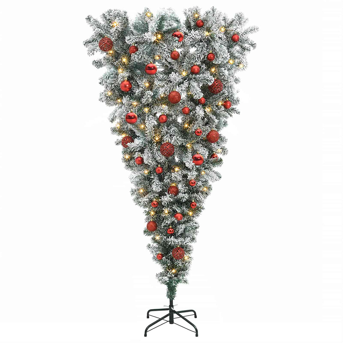 vidaXL Artificial Christmas Tree with Bauble 120 cm 150 LEDs