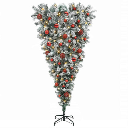 vidaXL Artificial Christmas Tree with Bauble 120 cm 150 LEDs