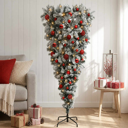 vidaXL Artificial Christmas Tree with Bauble 120 cm 150 LEDs
