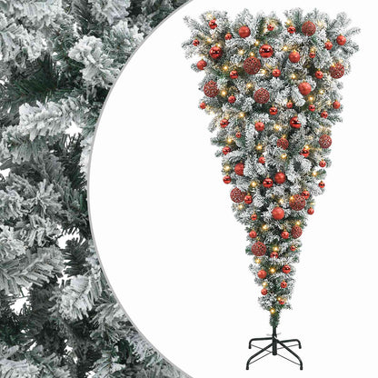 vidaXL Artificial Christmas Tree with Bauble 210 cm 300 LEDs