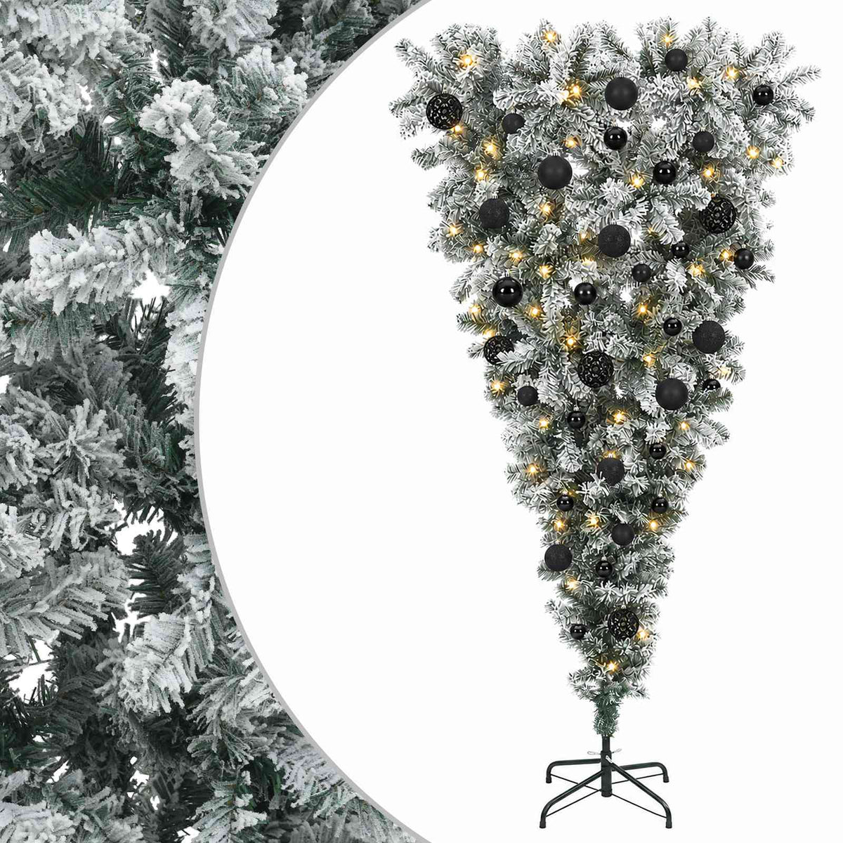 vidaXL Artificial Christmas Tree with Bauble 120 cm 150 LEDs