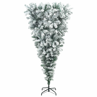 vidaXL Upside-down Artificial Hinged Christmas Tree 180 cm 300 LEDs