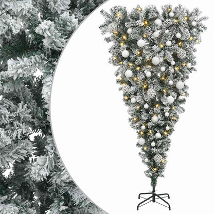vidaXL Artificial Christmas Tree with Bauble 120 cm 150 LEDs