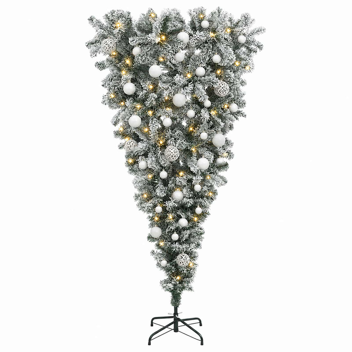 vidaXL Artificial Christmas Tree with Bauble 120 cm 150 LEDs