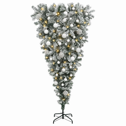 vidaXL Artificial Christmas Tree with Bauble 120 cm 150 LEDs