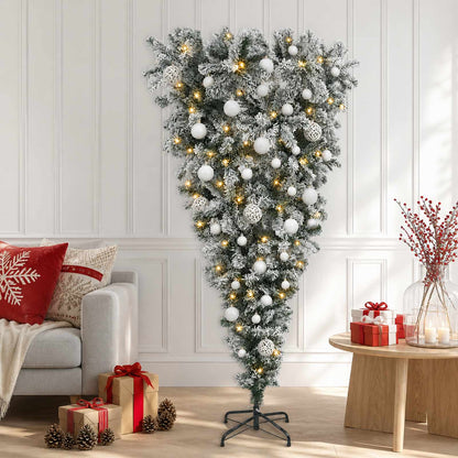 vidaXL Artificial Christmas Tree with Bauble 120 cm 150 LEDs