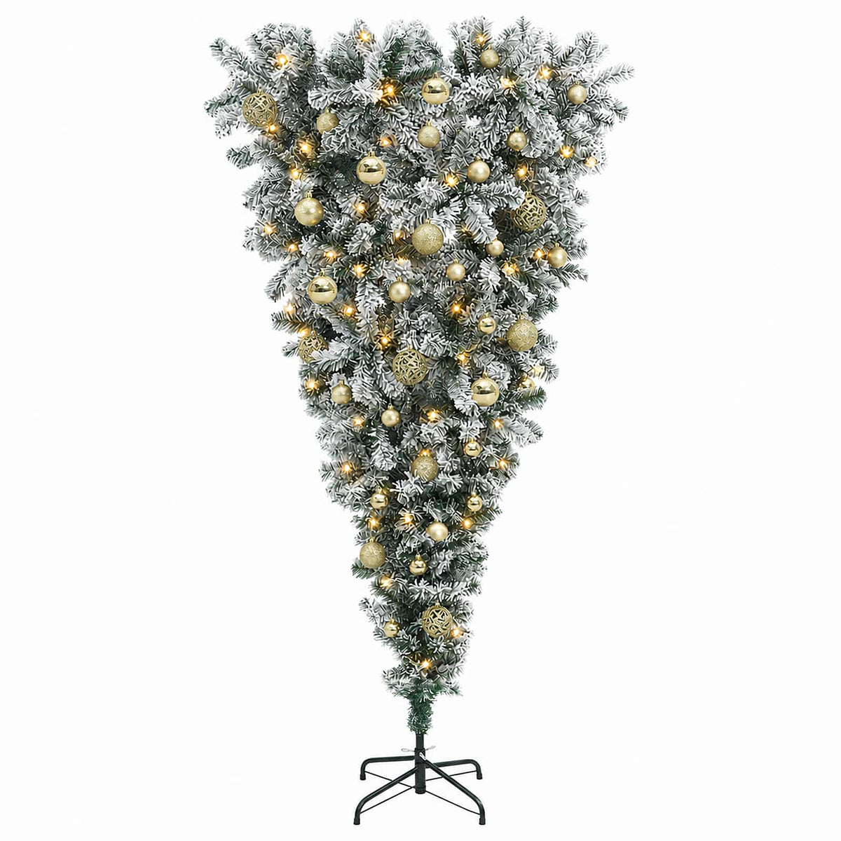 vidaXL Artificial Christmas Tree with Bauble 120 cm 150 LEDs