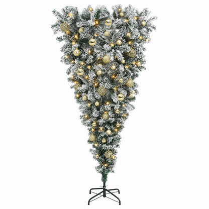 vidaXL Artificial Christmas Tree with Bauble 120 cm 150 LEDs