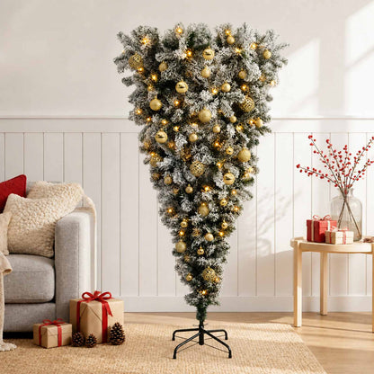 vidaXL Artificial Christmas Tree with Bauble 120 cm 150 LEDs