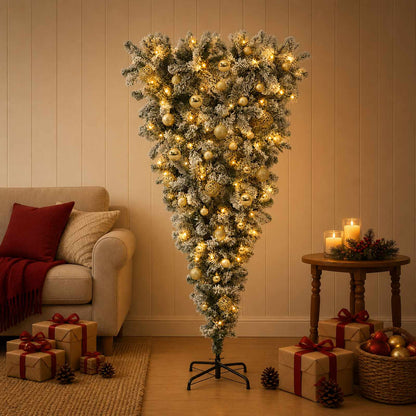 vidaXL Artificial Christmas Tree with Bauble 120 cm 150 LEDs