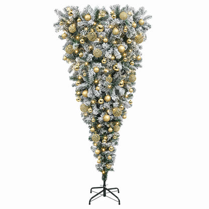 vidaXL Artificial Christmas Tree with Bauble 210 cm 300 LEDs