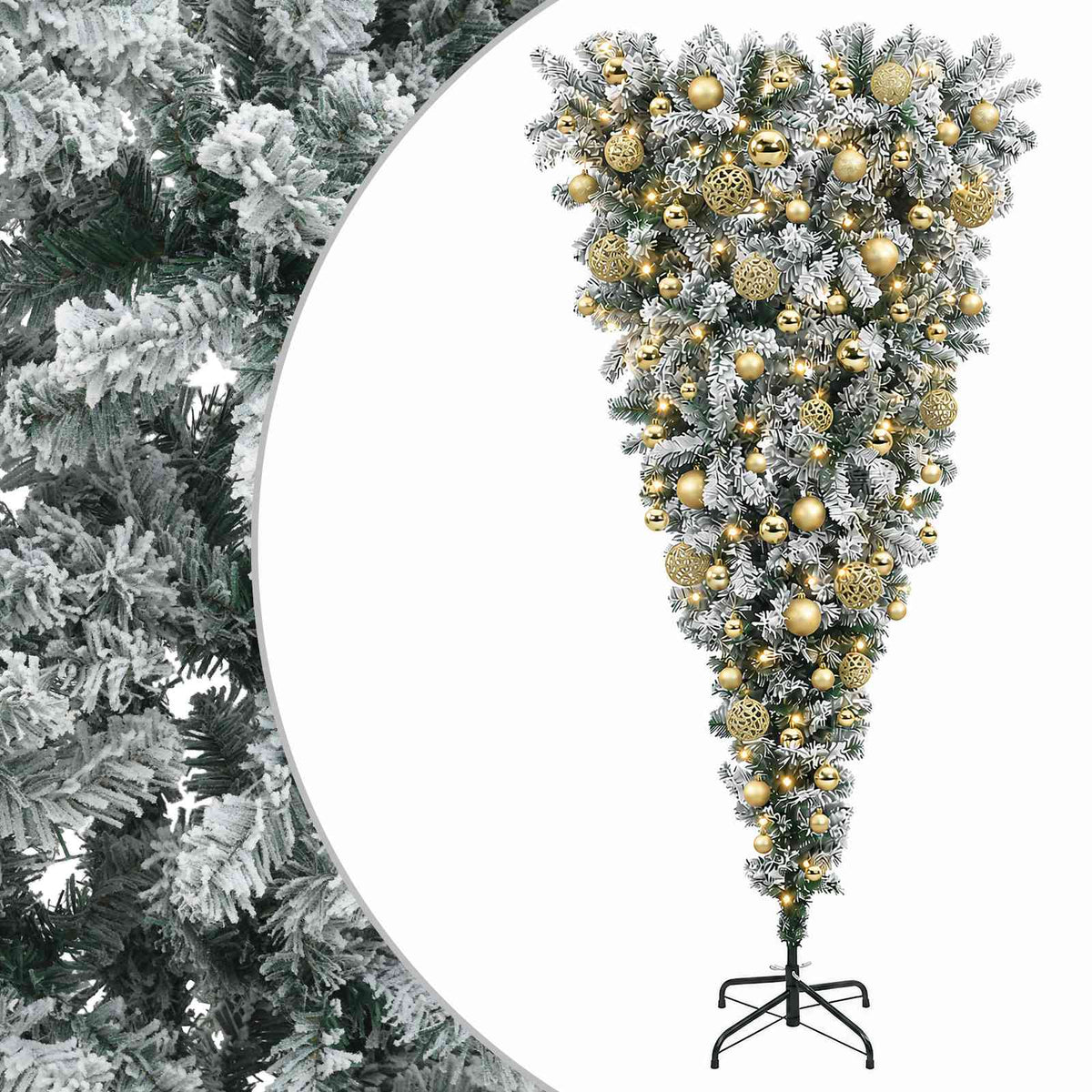 vidaXL Artificial Christmas Tree with Bauble 240 cm 300 LEDs