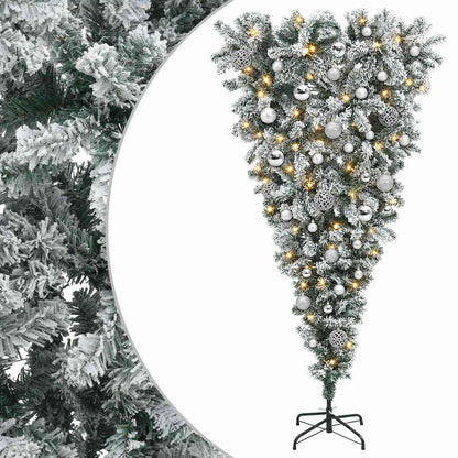 vidaXL Artificial Christmas Tree with Bauble 120 cm 150 LEDs