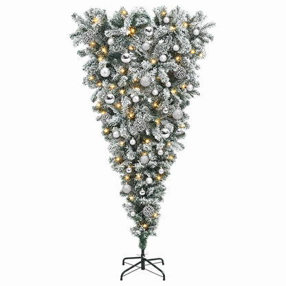 vidaXL Artificial Christmas Tree with Bauble 120 cm 150 LEDs