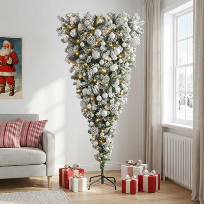 vidaXL Artificial Christmas Tree with Bauble 240 cm 300 LEDs