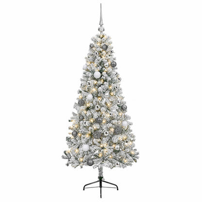 vidaXL Artificial Christmas Tree with Bauble 150 cm 150 LEDs
