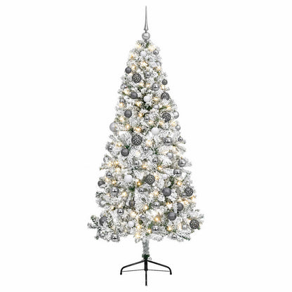 vidaXL Artificial Christmas Tree with Bauble 240 cm 300 LEDs