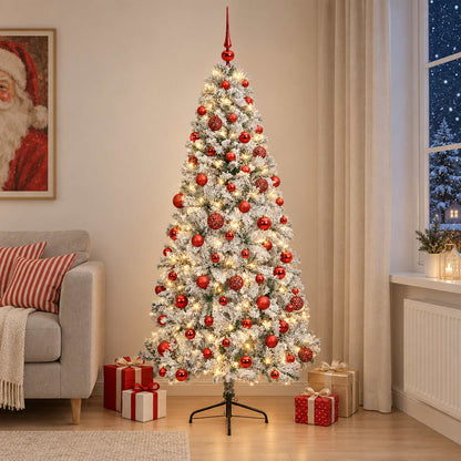 vidaXL Artificial Christmas Tree with Bauble 180 cm 300 LEDs