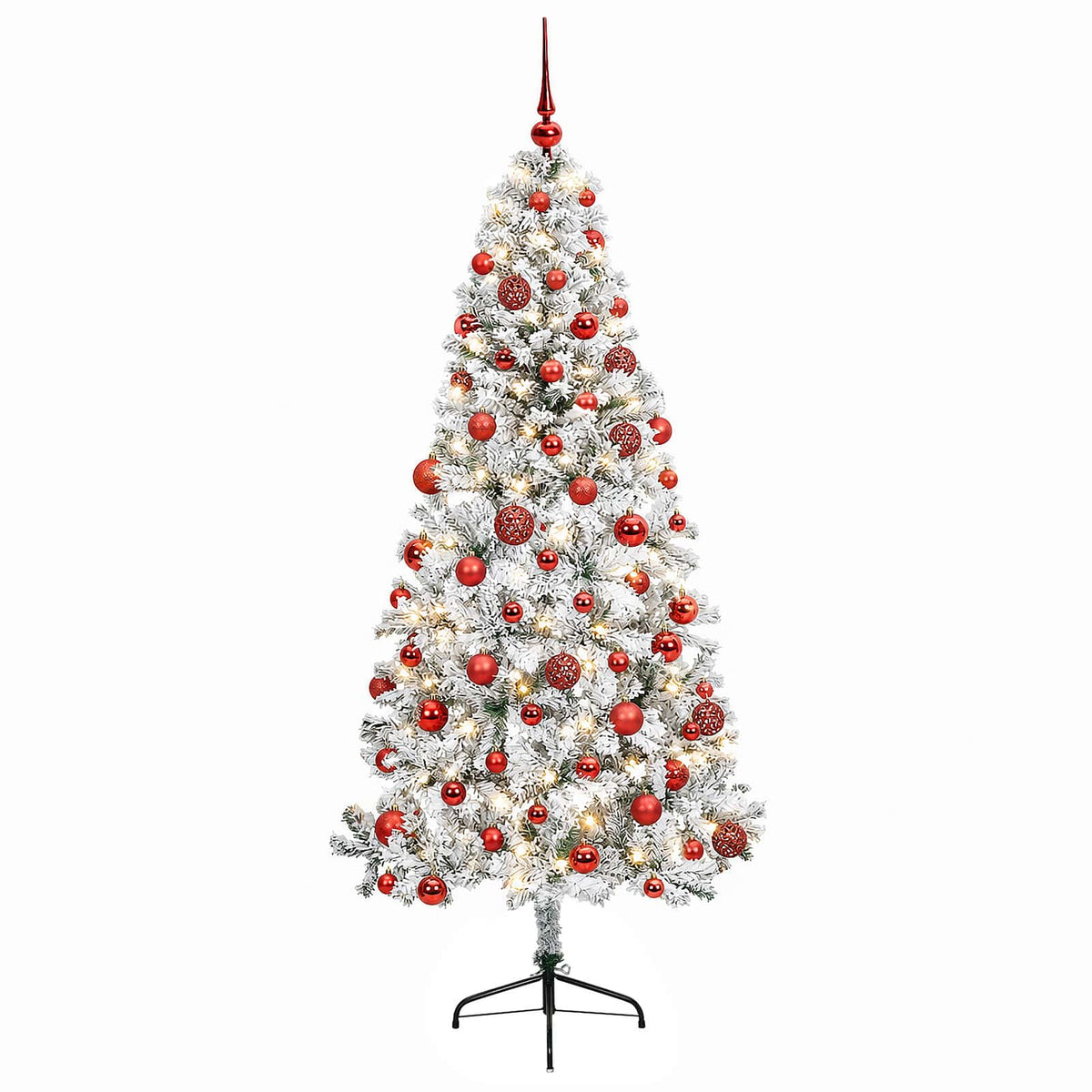 vidaXL Artificial Christmas Tree with Bauble 210 cm 300 LEDs