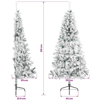 vidaXL Artificial Christmas Tree with Bauble 210 cm 300 LEDs