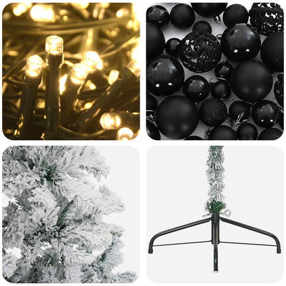 vidaXL Artificial Christmas Tree with Bauble 120 cm 150 LEDs