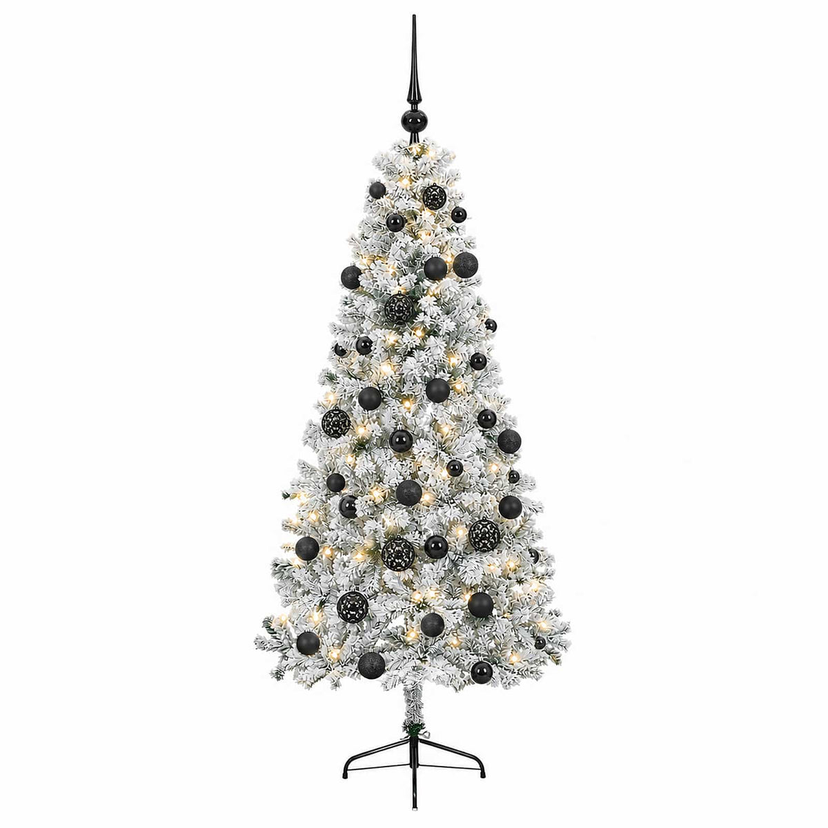 vidaXL Artificial Christmas Tree with Bauble 120 cm 150 LEDs