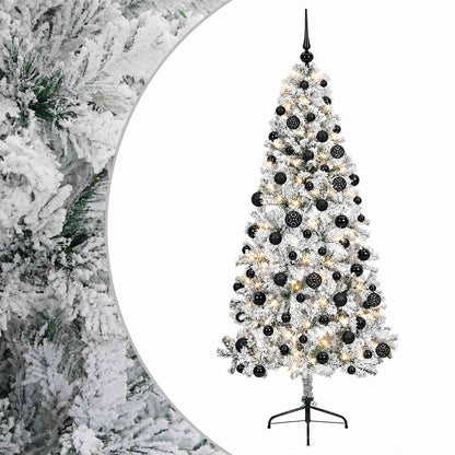 vidaXL Artificial Christmas Tree with Bauble 240 cm 300 LEDs