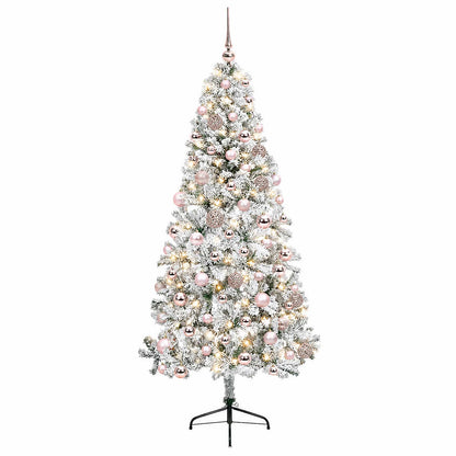 vidaXL Artificial Christmas Tree with Bauble 180 cm 300 LEDs
