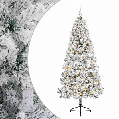 vidaXL Artificial Christmas Tree with Bauble 240 cm 300 LEDs