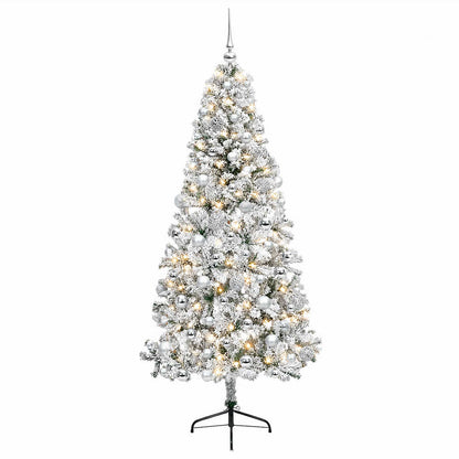 vidaXL Artificial Christmas Tree with Bauble 240 cm 300 LEDs
