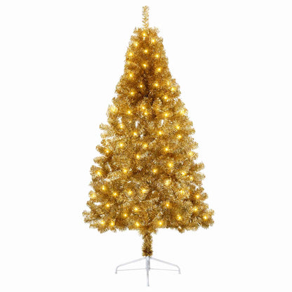 vidaXL Artificial Hinged Christmas Tree 120 cm 150 LEDs Warm White