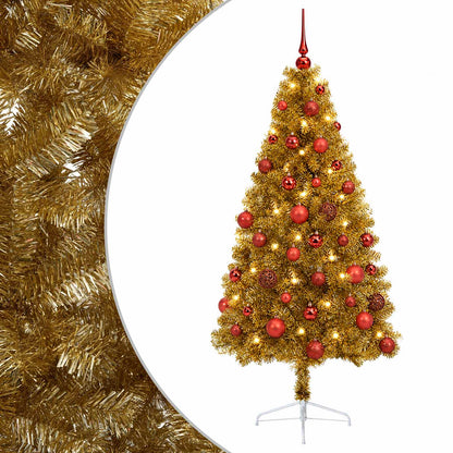 vidaXL Artificial Christmas Tree with Bauble 150 cm 150 LEDs