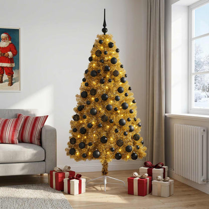 vidaXL Artificial Christmas Tree with Bauble 180 cm 300 LEDs