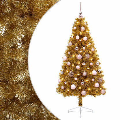 vidaXL Artificial Christmas Tree with Bauble 150 cm 150 LEDs