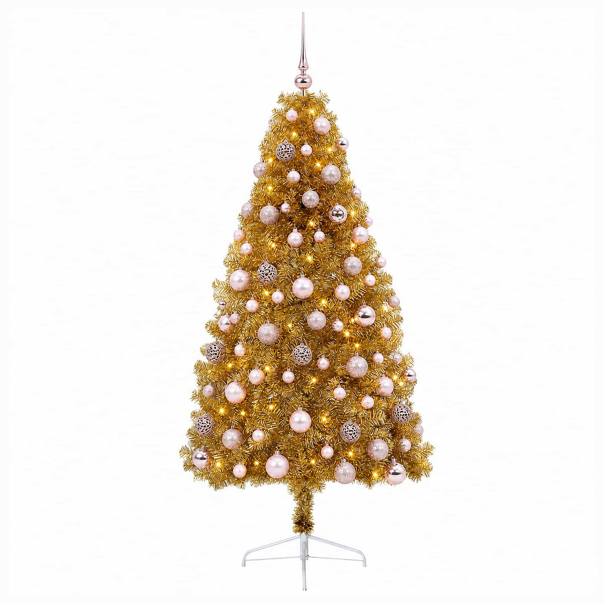 vidaXL Artificial Christmas Tree with Bauble 210 cm 300 LEDs