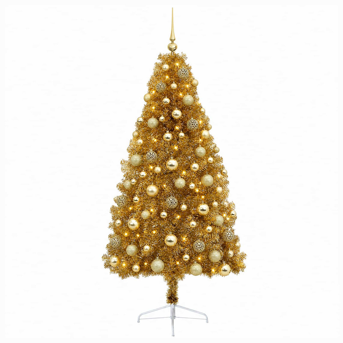 vidaXL Artificial Christmas Tree with Bauble 210 cm 300 LEDs