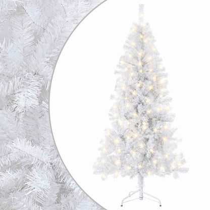 vidaXL Artificial Hinged Christmas Tree 210 cm 300 LEDs Warm White