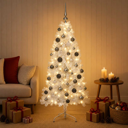 vidaXL Artificial Christmas Tree with Bauble 150 cm 150 LEDs