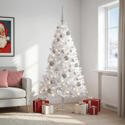 vidaXL Artificial Christmas Tree with Bauble 240 cm 300 LEDs