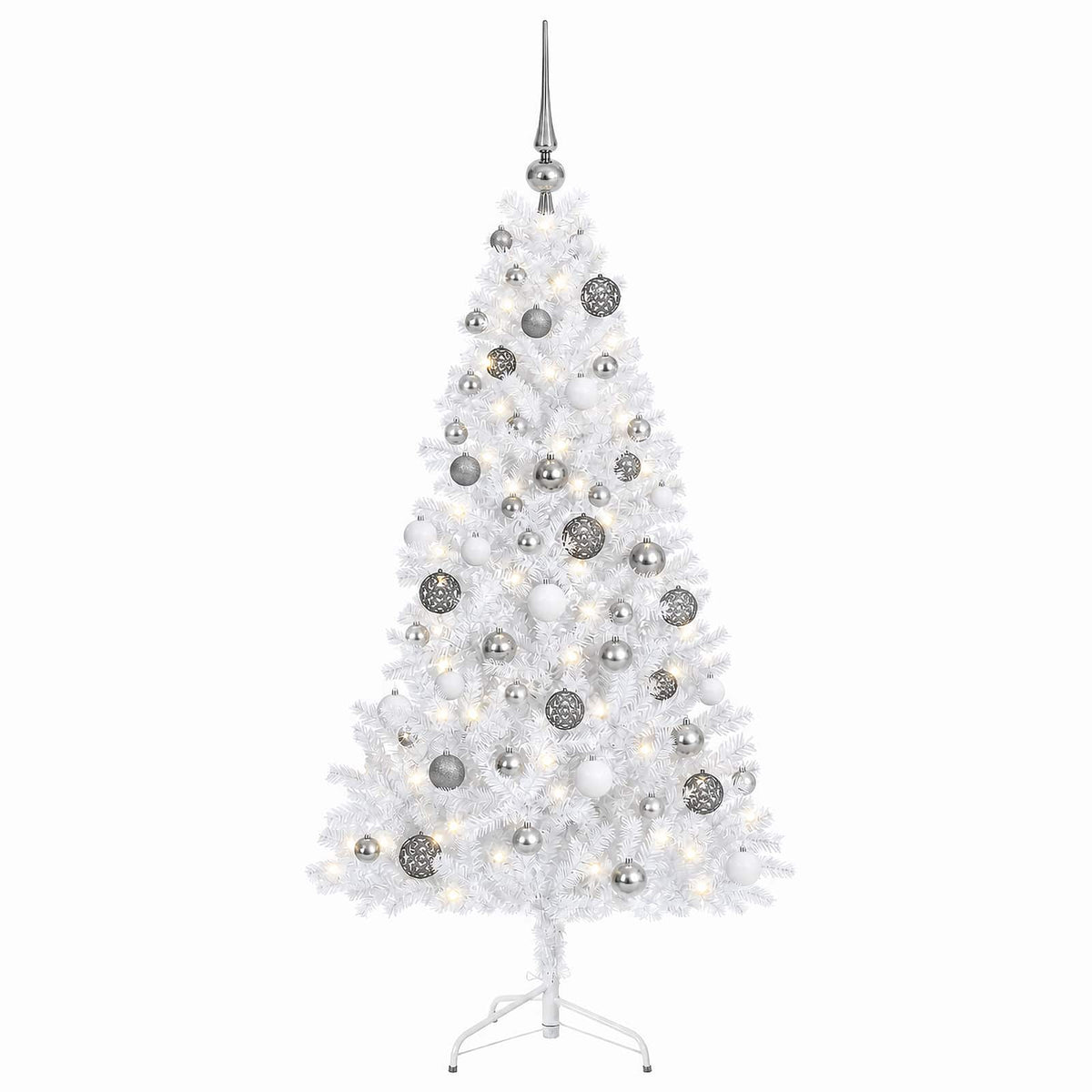 vidaXL Artificial Christmas Tree with Bauble 240 cm 300 LEDs