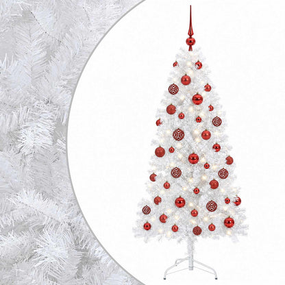 vidaXL Artificial Hinged Christmas Tree 150 cm 150 LEDs Warm White