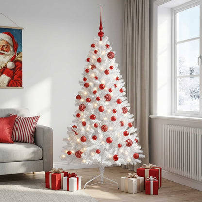 vidaXL Artificial Christmas Tree with Bauble 210 cm 300 LEDs