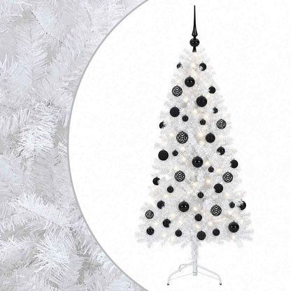vidaXL Artificial Christmas Tree with Bauble 120 cm 150 LEDs