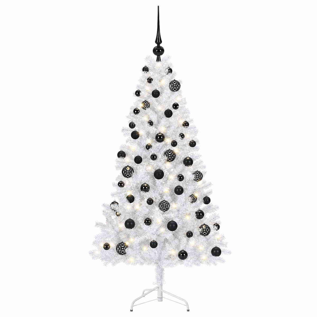 vidaXL Artificial Christmas Tree with Bauble 180 cm 300 LEDs