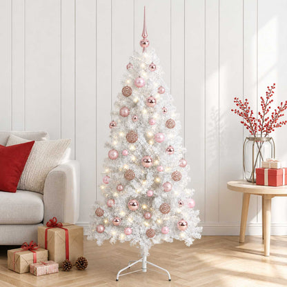 vidaXL Artificial Christmas Tree with Bauble 120 cm 150 LEDs