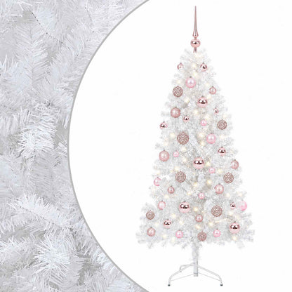 vidaXL Artificial Hinged Christmas Tree 150 cm 150 LEDs Warm White