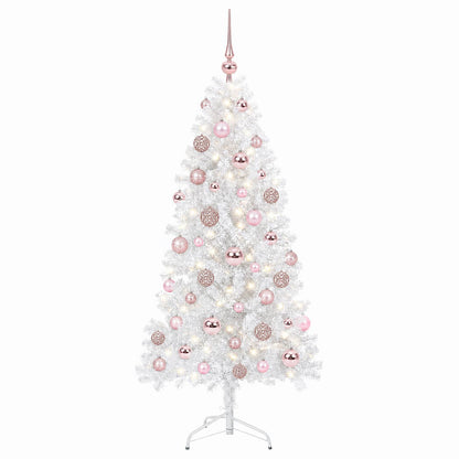 vidaXL Artificial Hinged Christmas Tree 150 cm 150 LEDs Warm White
