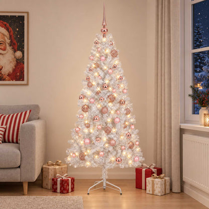 vidaXL Artificial Christmas Tree with Bauble 180 cm 300 LEDs
